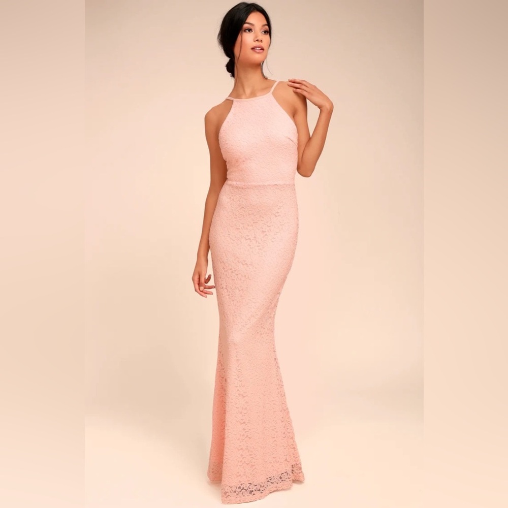 Low back lace dress